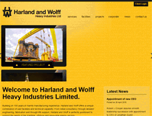 Tablet Screenshot of harland-wolff.com